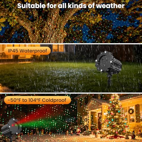 Waterproof Christmas Laser Lights Outdoor with Remote F69906