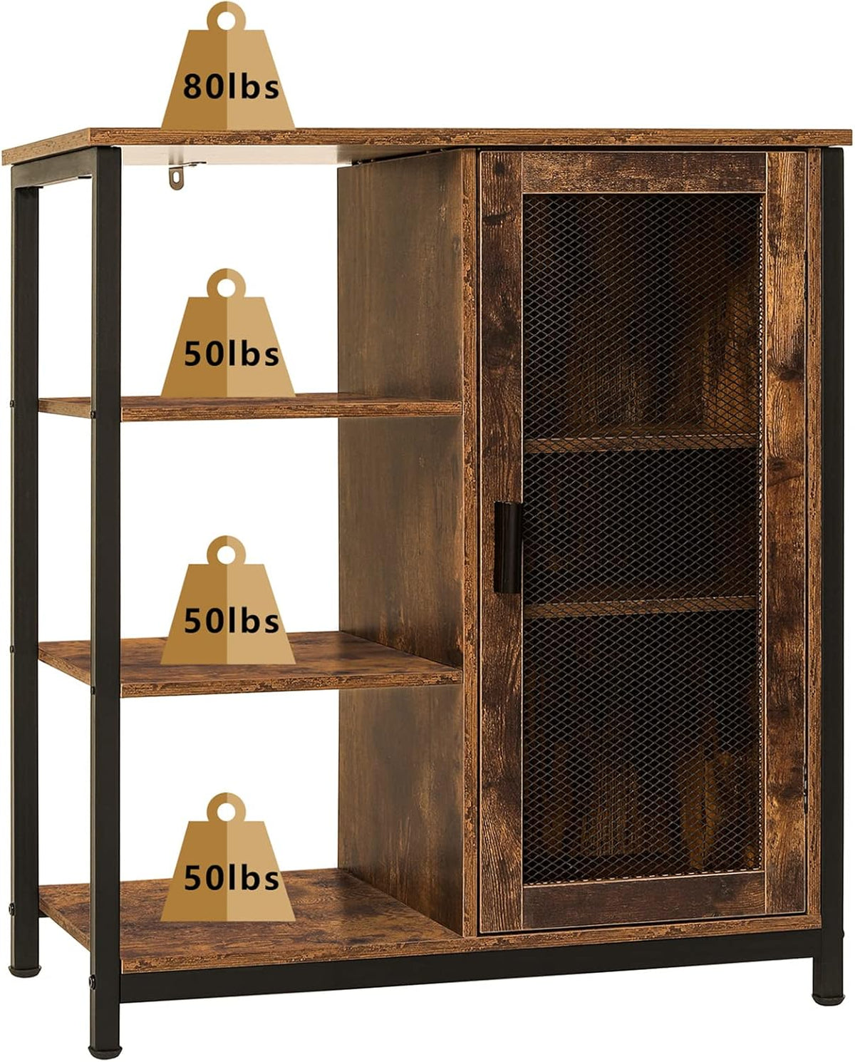 Storage Cabinet with Shelves and Door J859389
