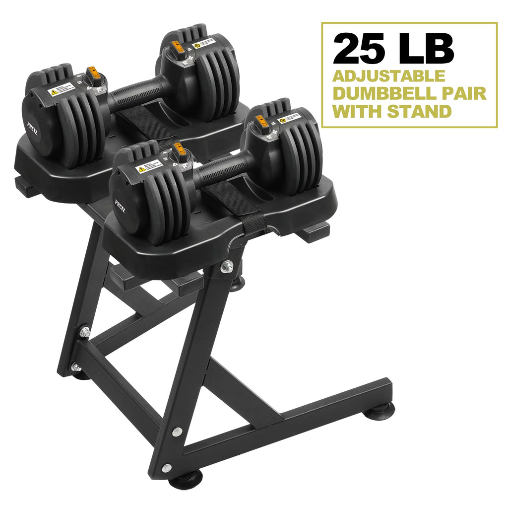 10-30lb Quick Select Adjustable Dumbbell Pair with Stand M2856