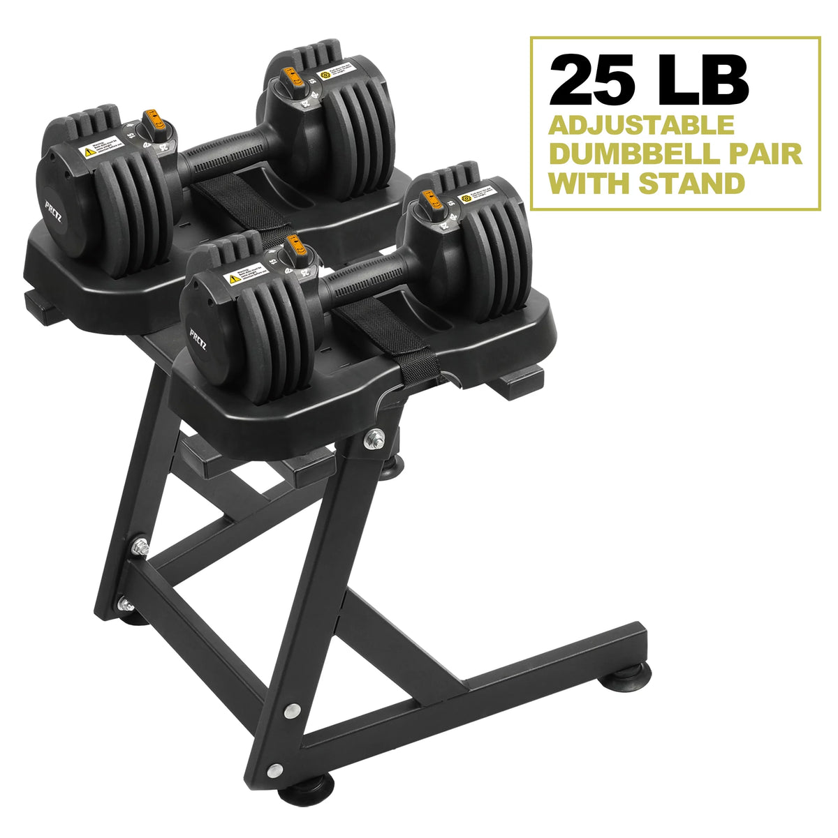 10-30lb Quick Select Adjustable Dumbbell Pair with Stand M2856