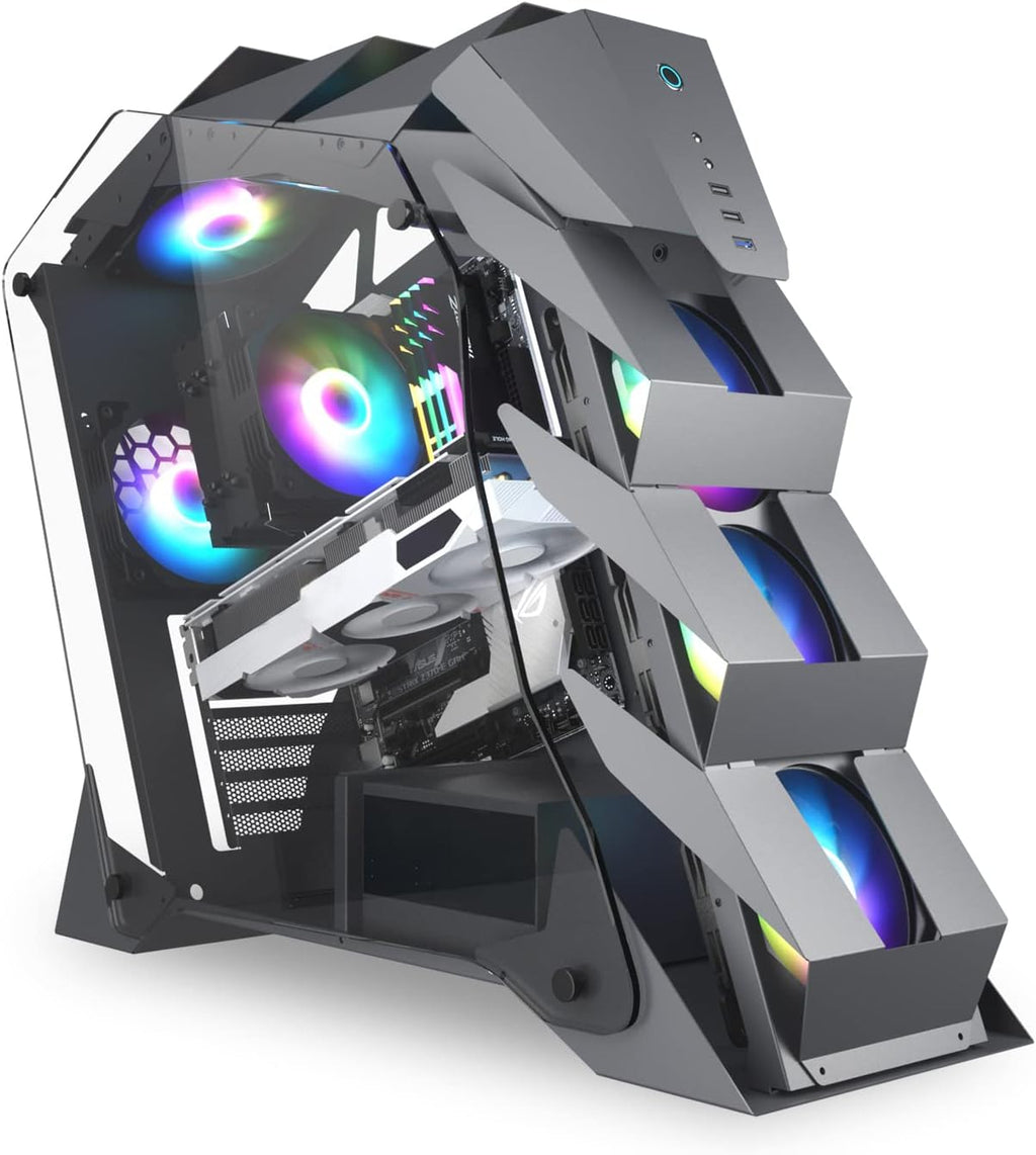 Mid-Tower ATX PC Gaming Case Dual Tempered Glass High Airflow H4750