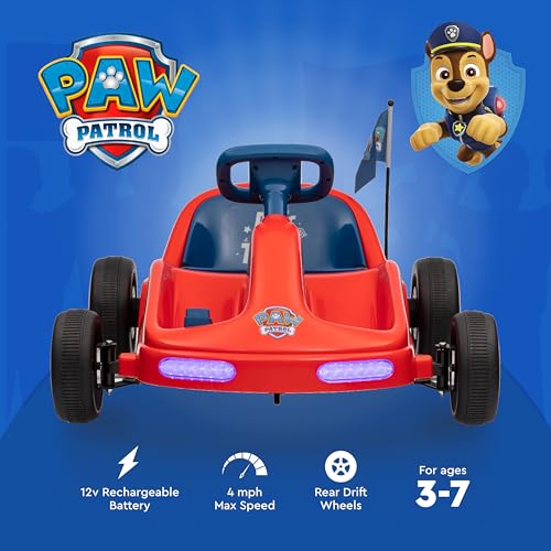 12V Electric Ride-On Go Kart with Lights and Seat Belt J105206