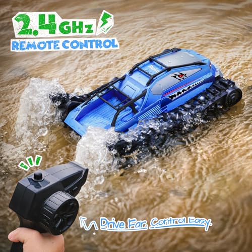 Blue Amphibious Remote Control Car Q7360