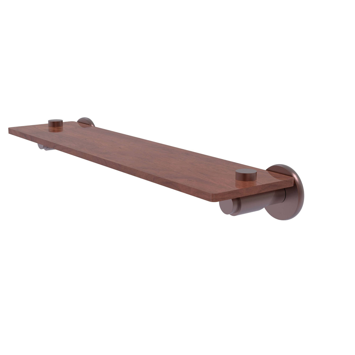 16 inch Solid IPE Ironwood Shelf Satin Nickel I144289