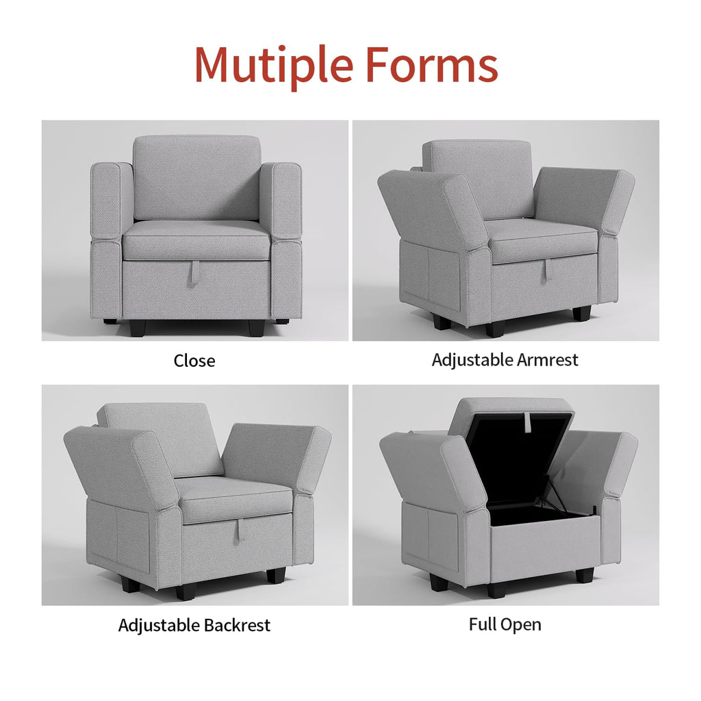 Grey U Shaped 6 Seats Modular Sectional Sofa P626573