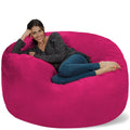 Pink 5' Memory Foam Bean Bag Chair U190