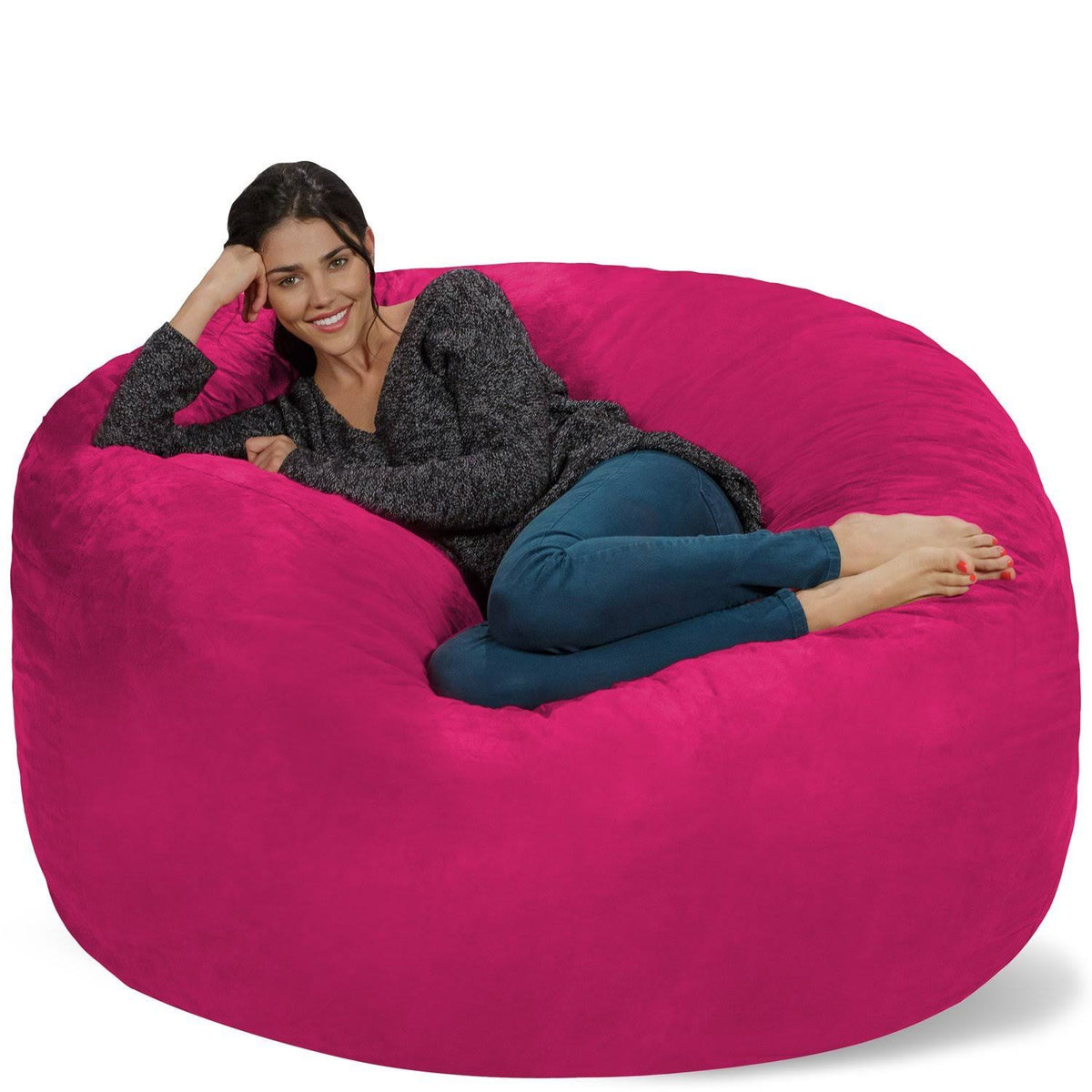 Pink 5' Memory Foam Bean Bag Chair U190