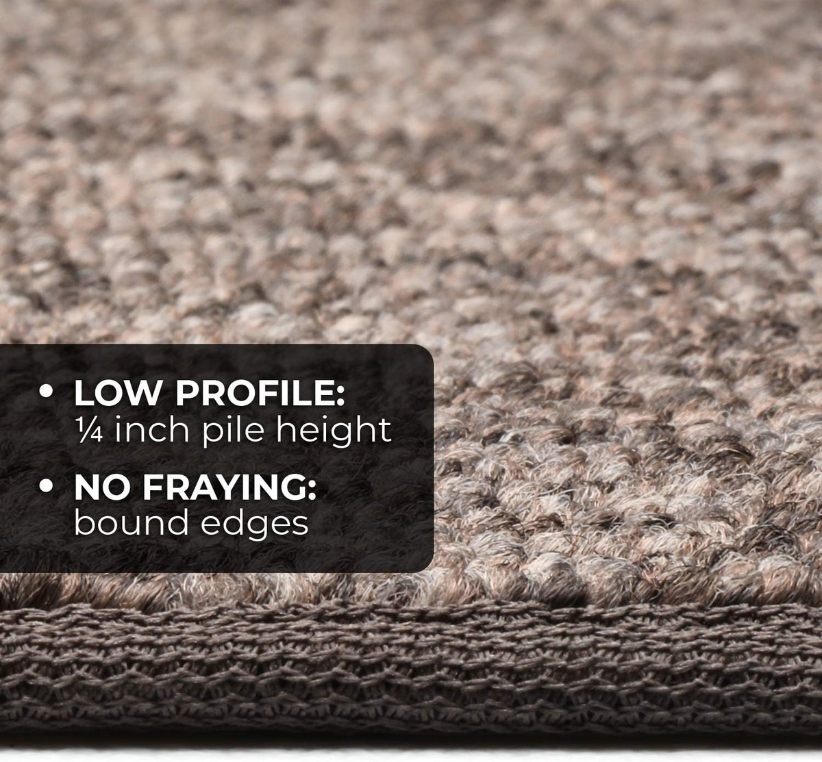 Skid-Resistant Carpet Runner Pebble Gray 20 Feet X 27 Inches R180