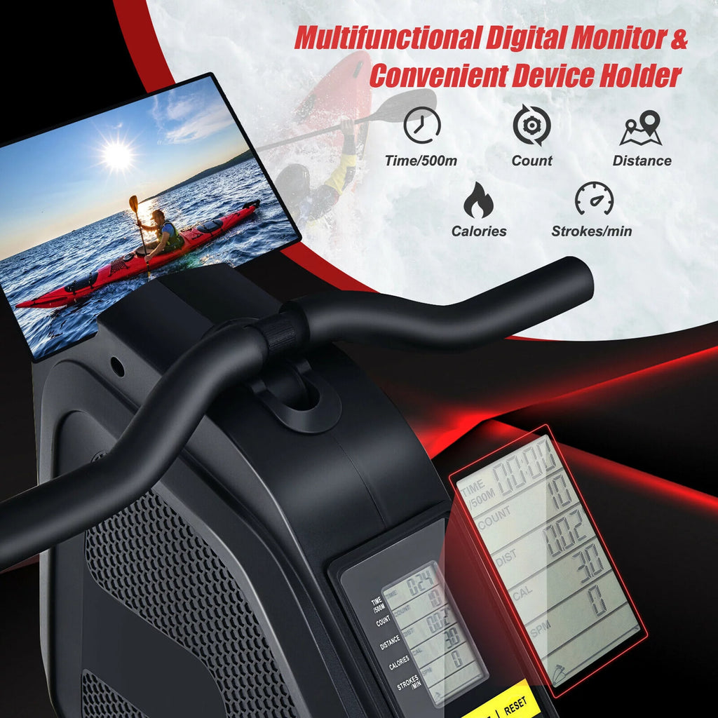 Folding Magnetic Rowing Machine with Monitor M14950