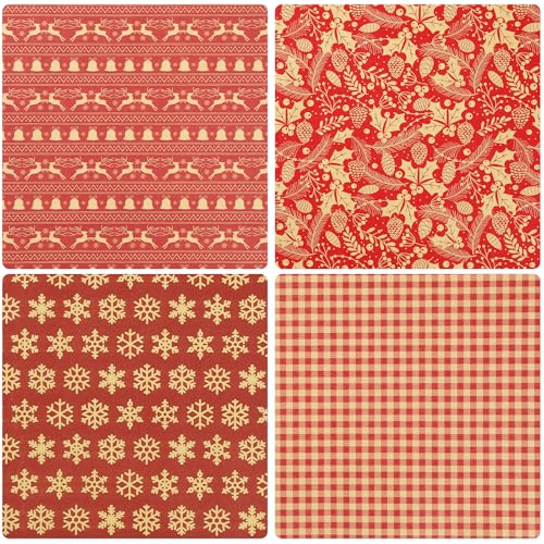 Brown Kraft Christmas Wrapping Paper, 4 Rolls N484