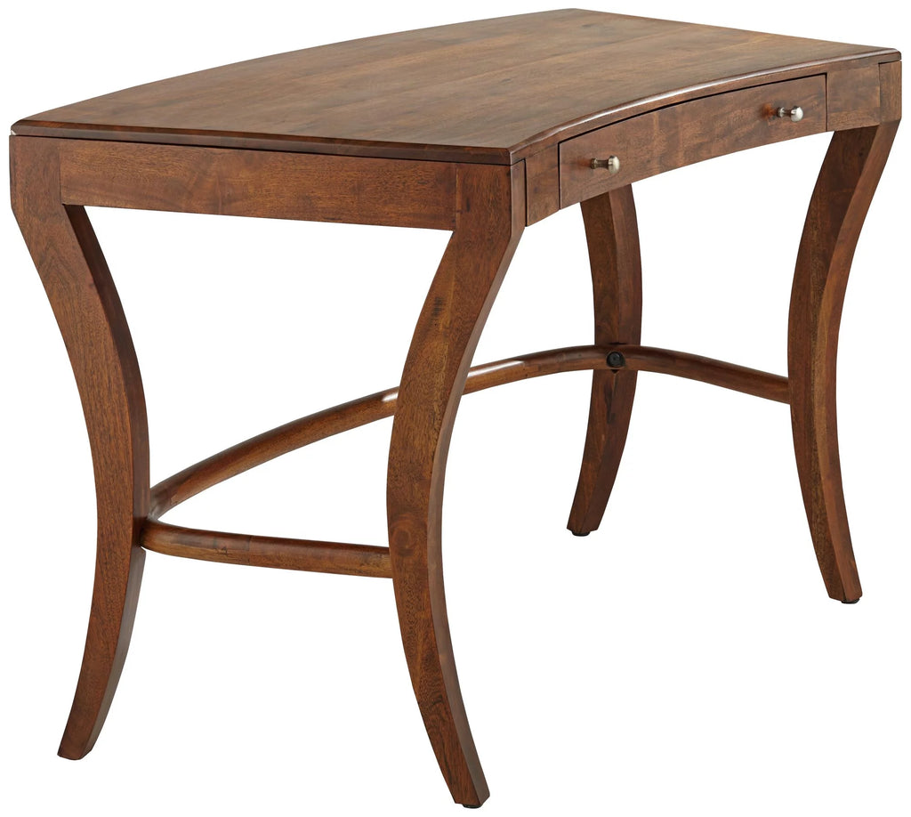 Brown Sheesham Wood 1-Drawer Writing Desk A921