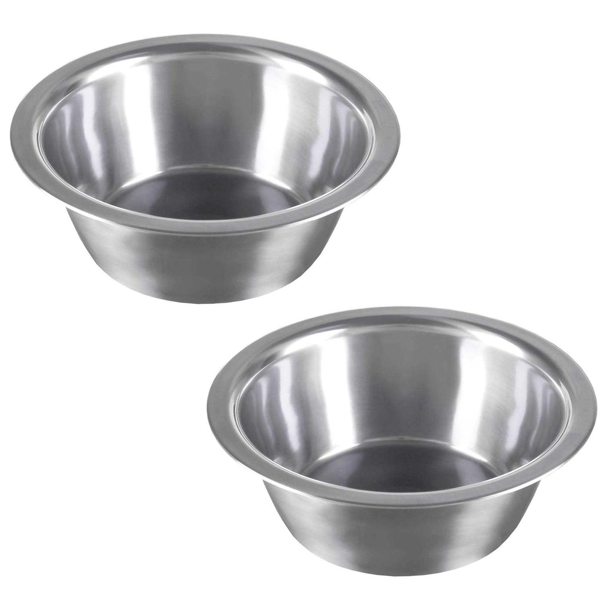 Set of 2 Stainless-Steel Hanging Dog Bowls F240