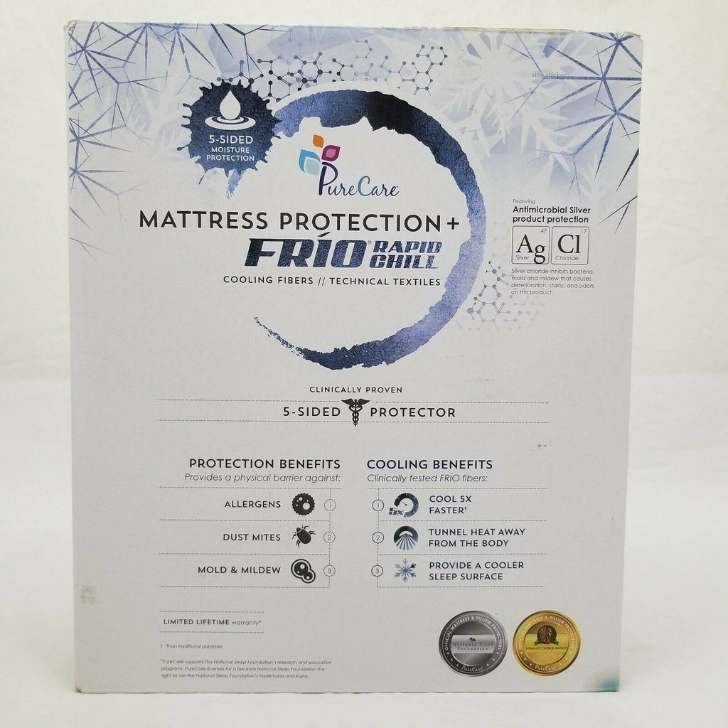 White Twin XL Mattress Protector V3978