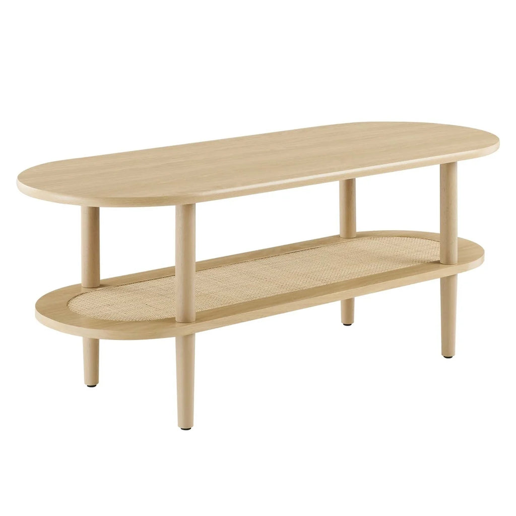 Oval Coffee Table oak M256