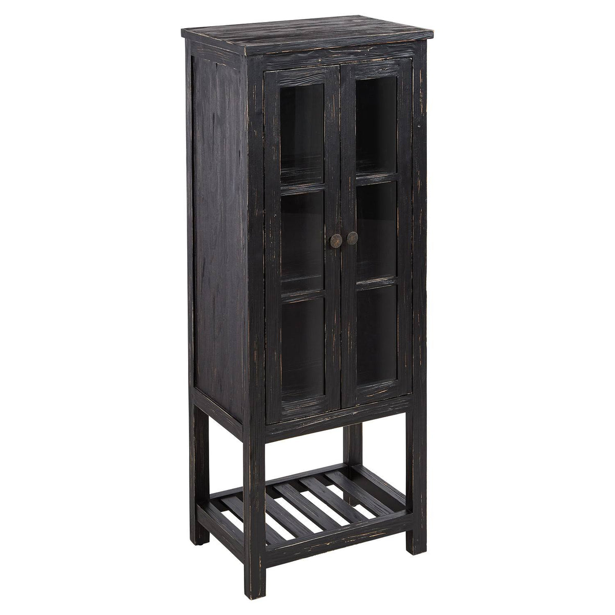 Antique Black 24x22 Linen Storage Cabinet F65121