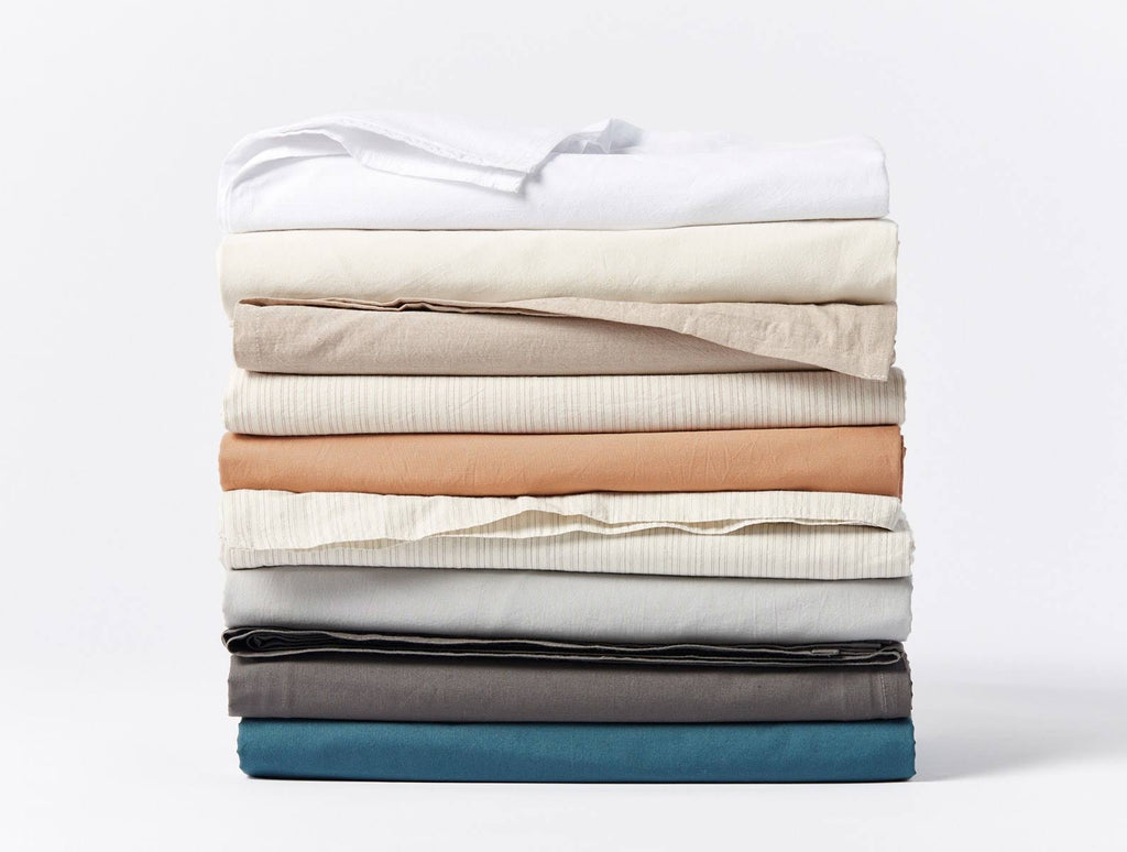 Organic Crinkled Percale Fitted Sheet King Y677