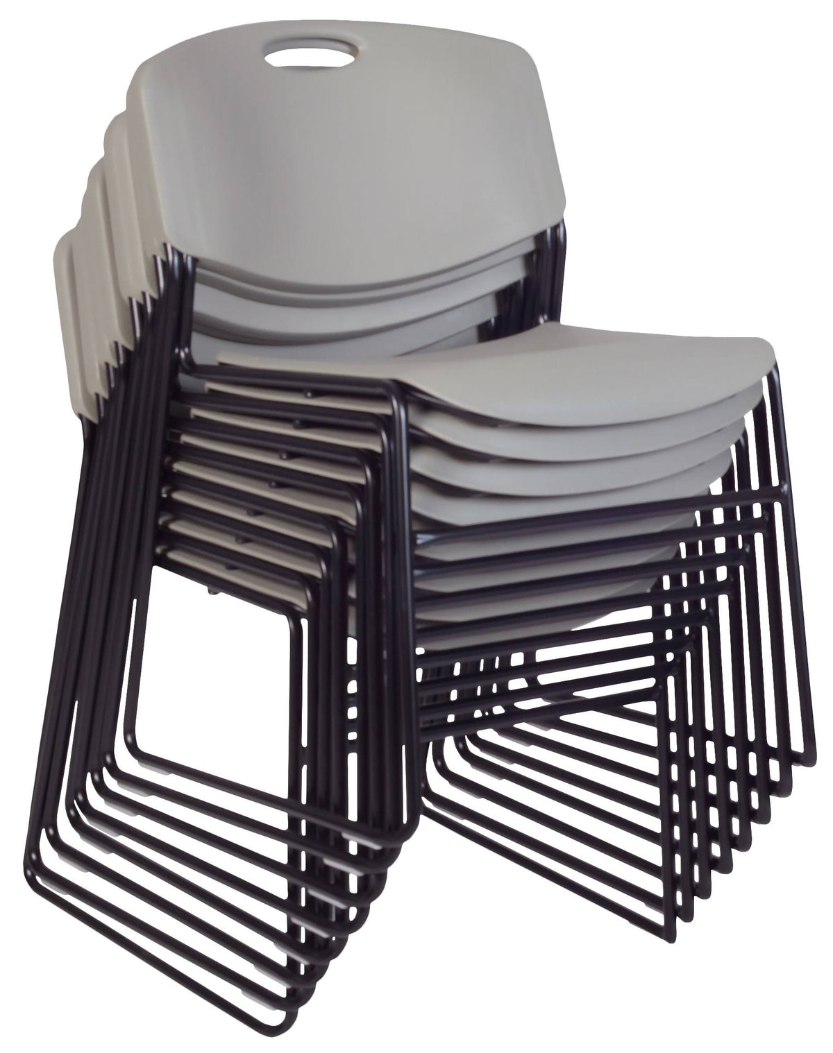 Grey Stack Chair 8 Pack W550041