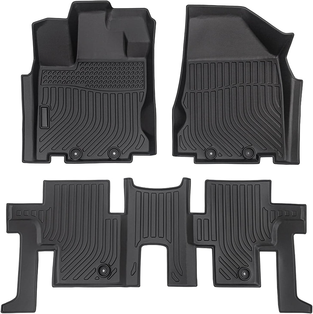 All Weather Floor Mat 2 Row Liner Set TPO V366