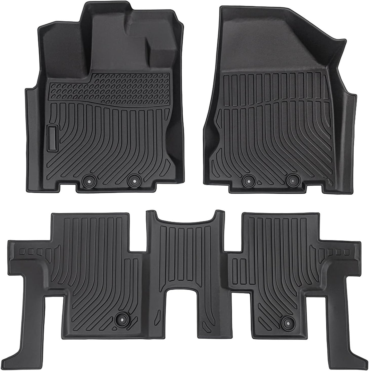 All Weather Floor Mat 2 Row Liner Set TPO V366