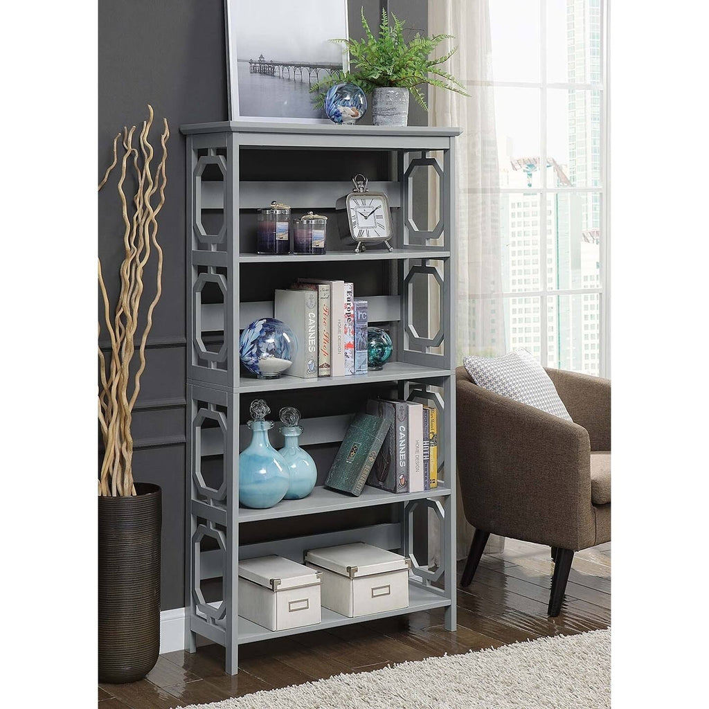 5-Tier Grey Bookcase P124944