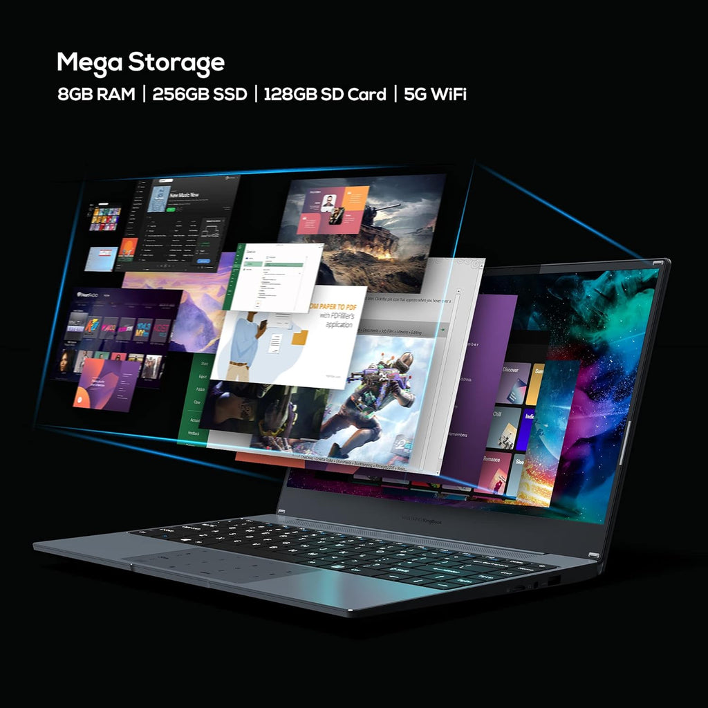 14” Windows 10 Laptop Computer, 8GB RAM 256GB SSD, Silver Gray Z885370