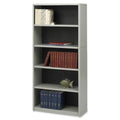 Gray Steel 5-Shelf Bookcase Y3495
