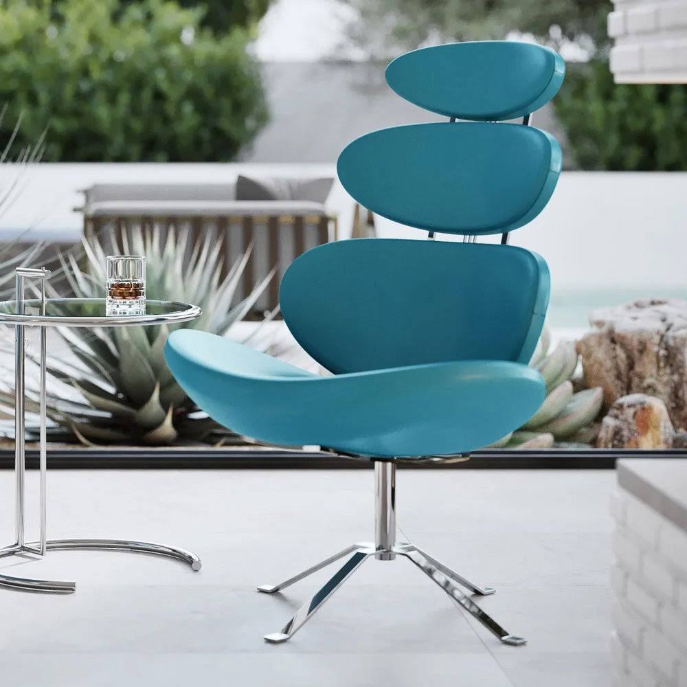 Teal Swivel Occasional Chair A98388