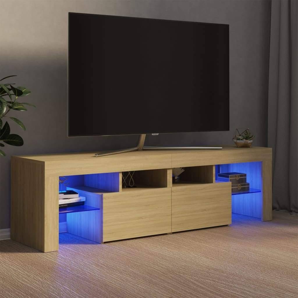 Sonoma Oak TV Cabinet with LED Lights F415146