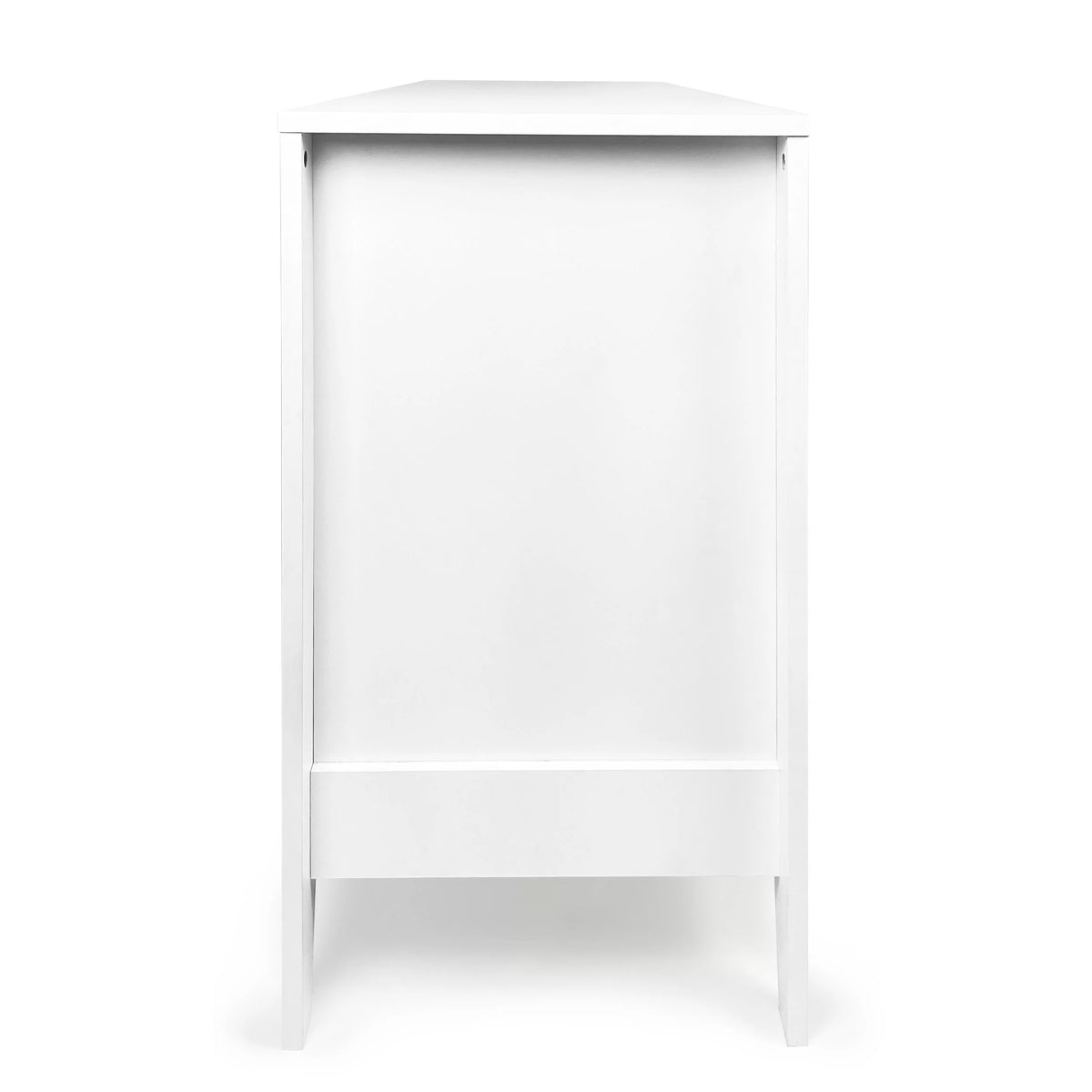 White 6 Drawer Faux Wood Double Dresser H89211