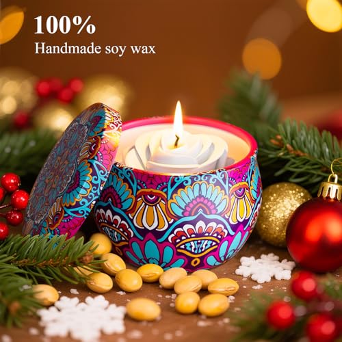 4 Pack Flower Shaped Scented Candles G1587