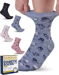 Diabetic Ankle Bamboo Viscose Socks 4 Pairs B758083
