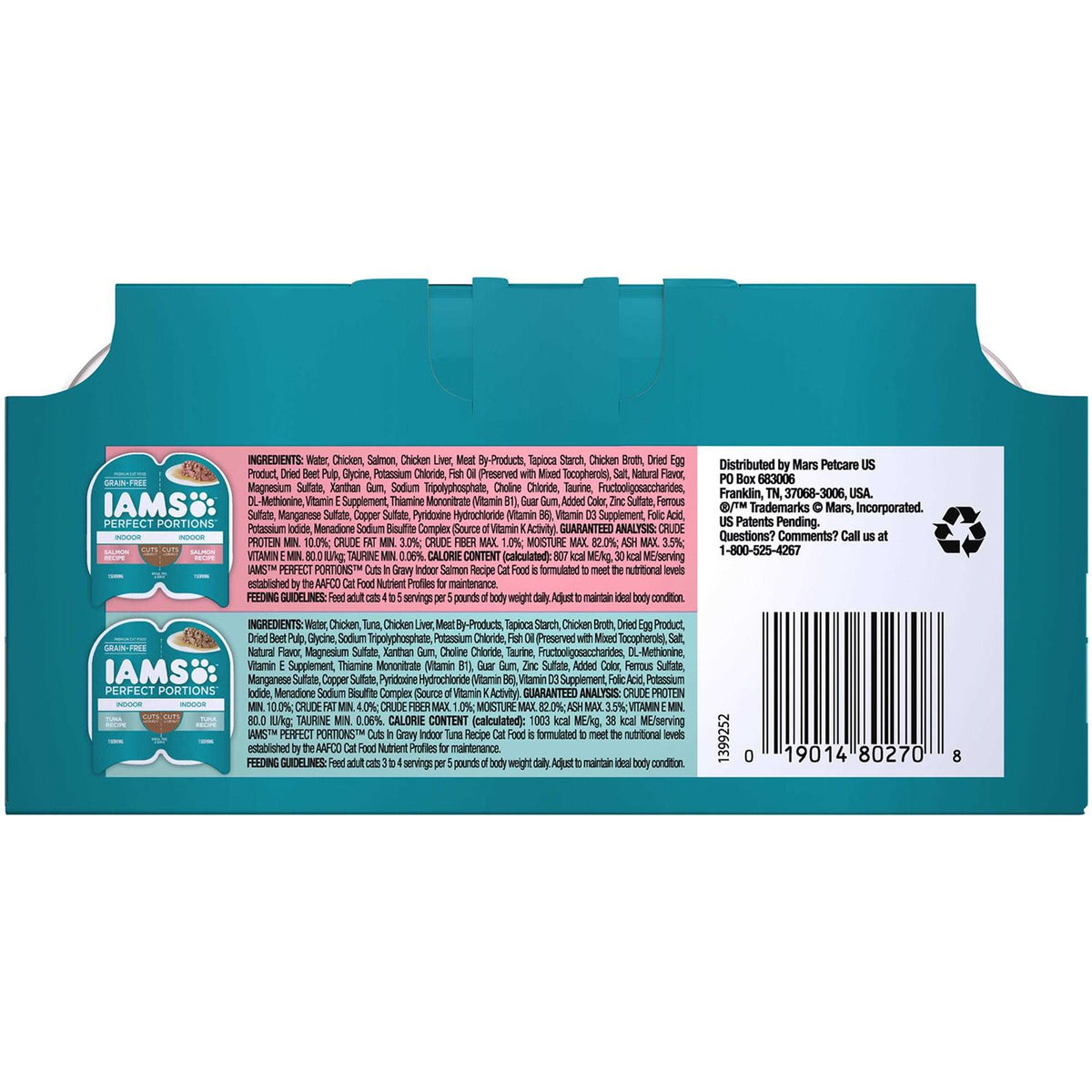 Grain Free Wet Cat Food Cuts in Gravy Tuna Recipe K184802