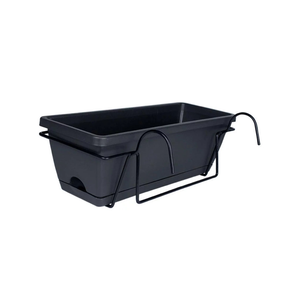 Balcony Railing Hanging Planter Grey H594