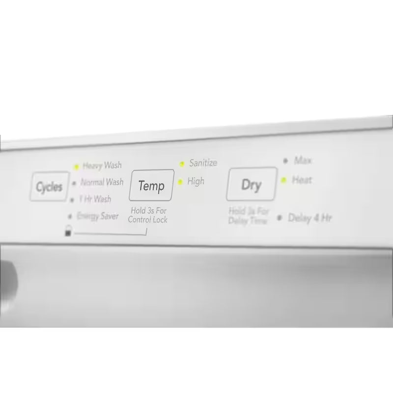 White 24 in Built-In Tall Tub Dishwasher with 4 Cycles M331