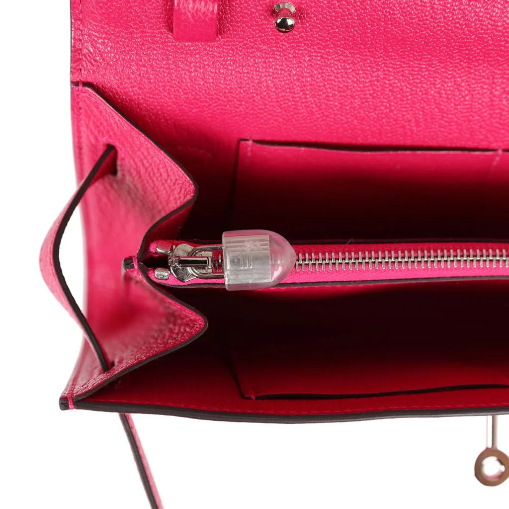 Rose Mexico Chevre Wallet N79604