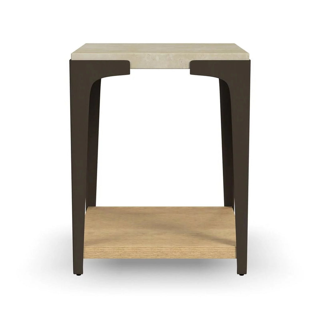 Brown Wood Chairside Table W762515