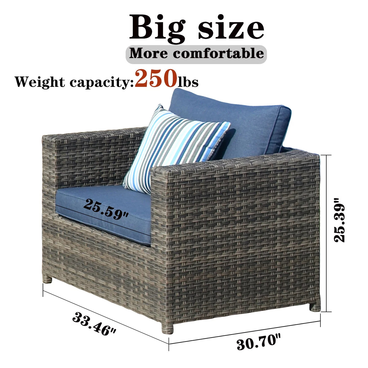 12 Pieces All-Weather Wicker Outdoor Sofa Set Y808