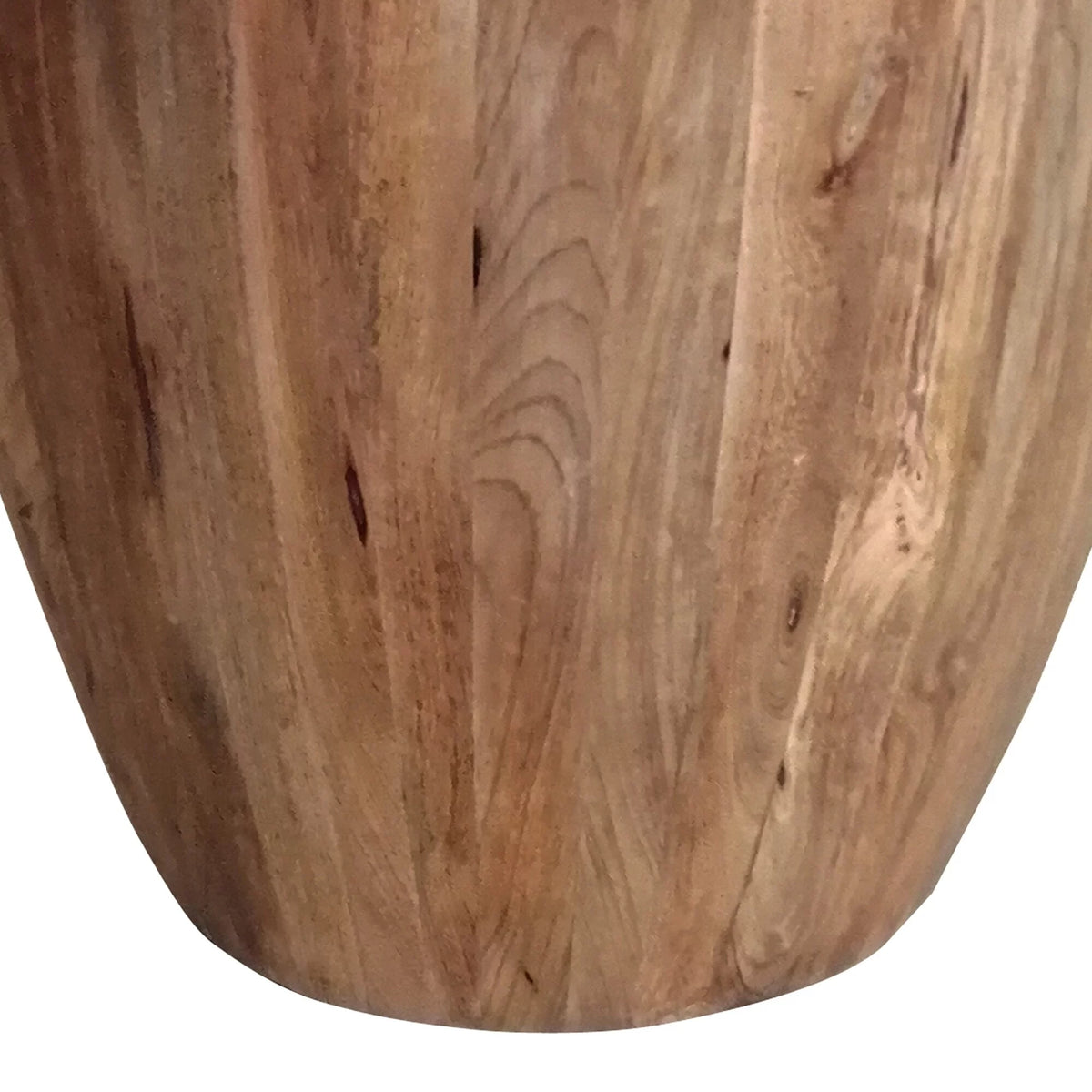 Round Mango Wood Side End Table B3016
