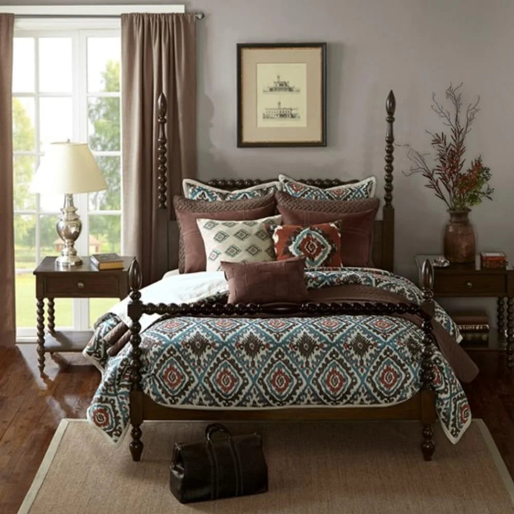 Brown 2 Tier Nightstand with Drawer F16683