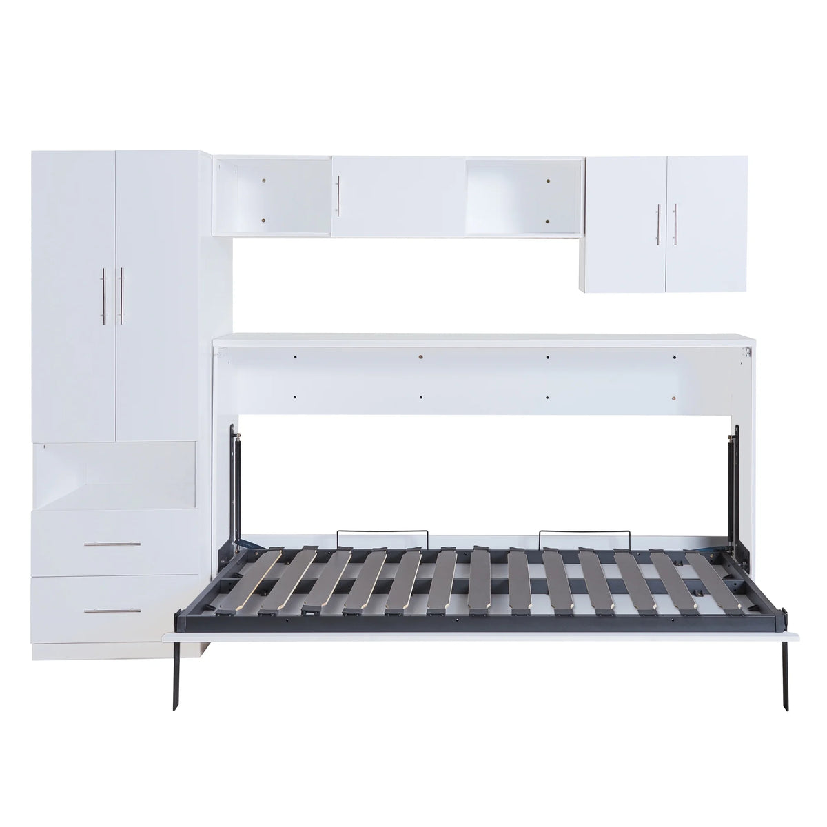 Twin Size Murphy Bed with Shelf and Drawer N693509