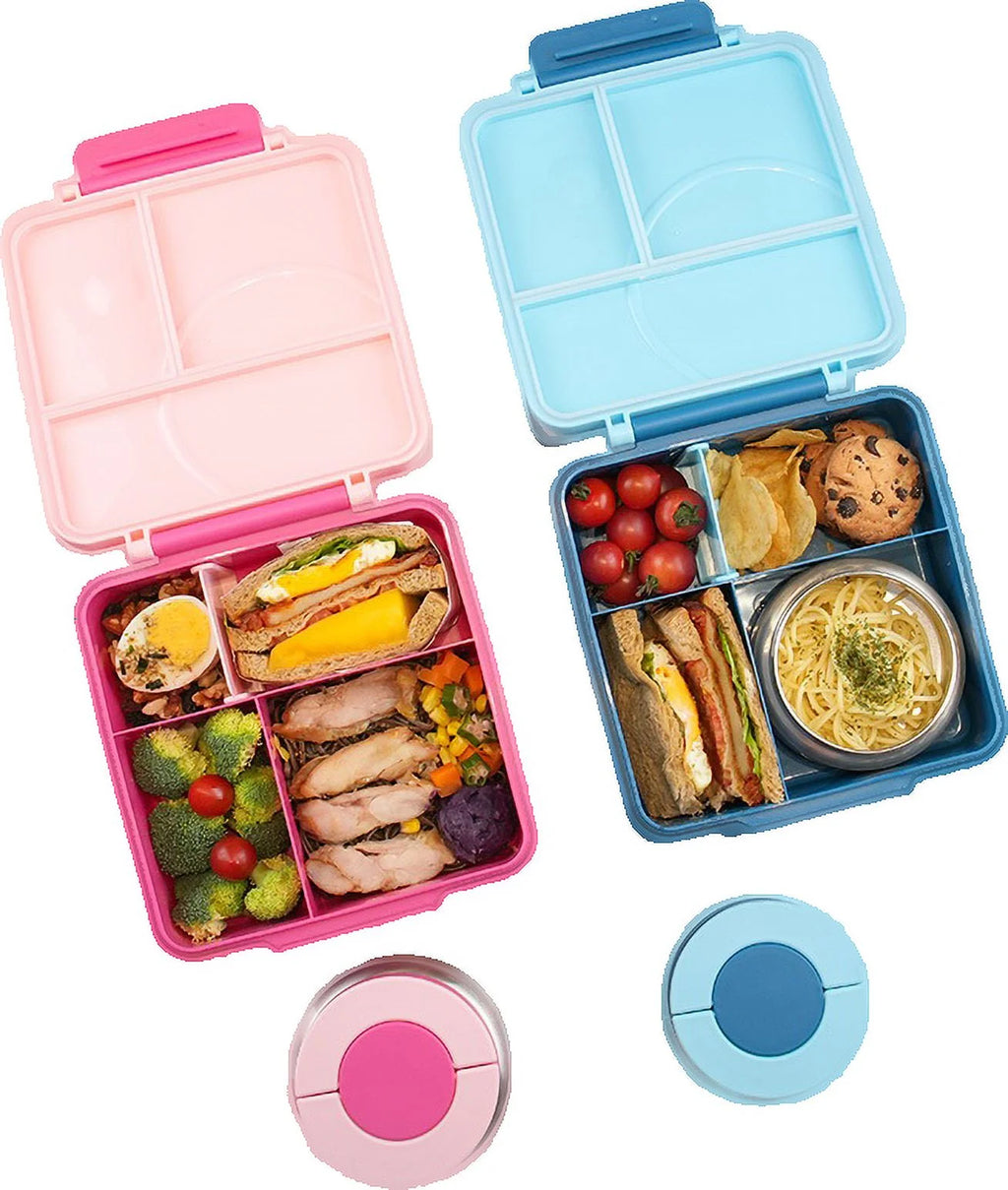Blue Leak Proof Bento Box with Thermos Food Jar B86016