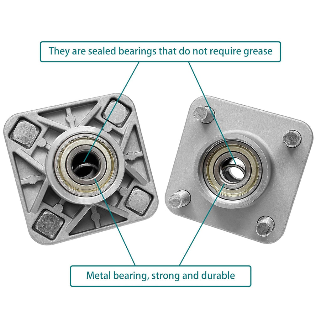 Front Wheel Hub Kit with Bearings Seals 2Pcs R61293