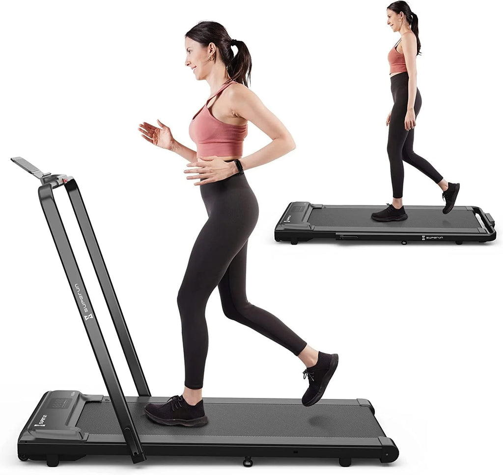 2 in 1 Folding Treadmill 3 HP 300lbs Capacity R199