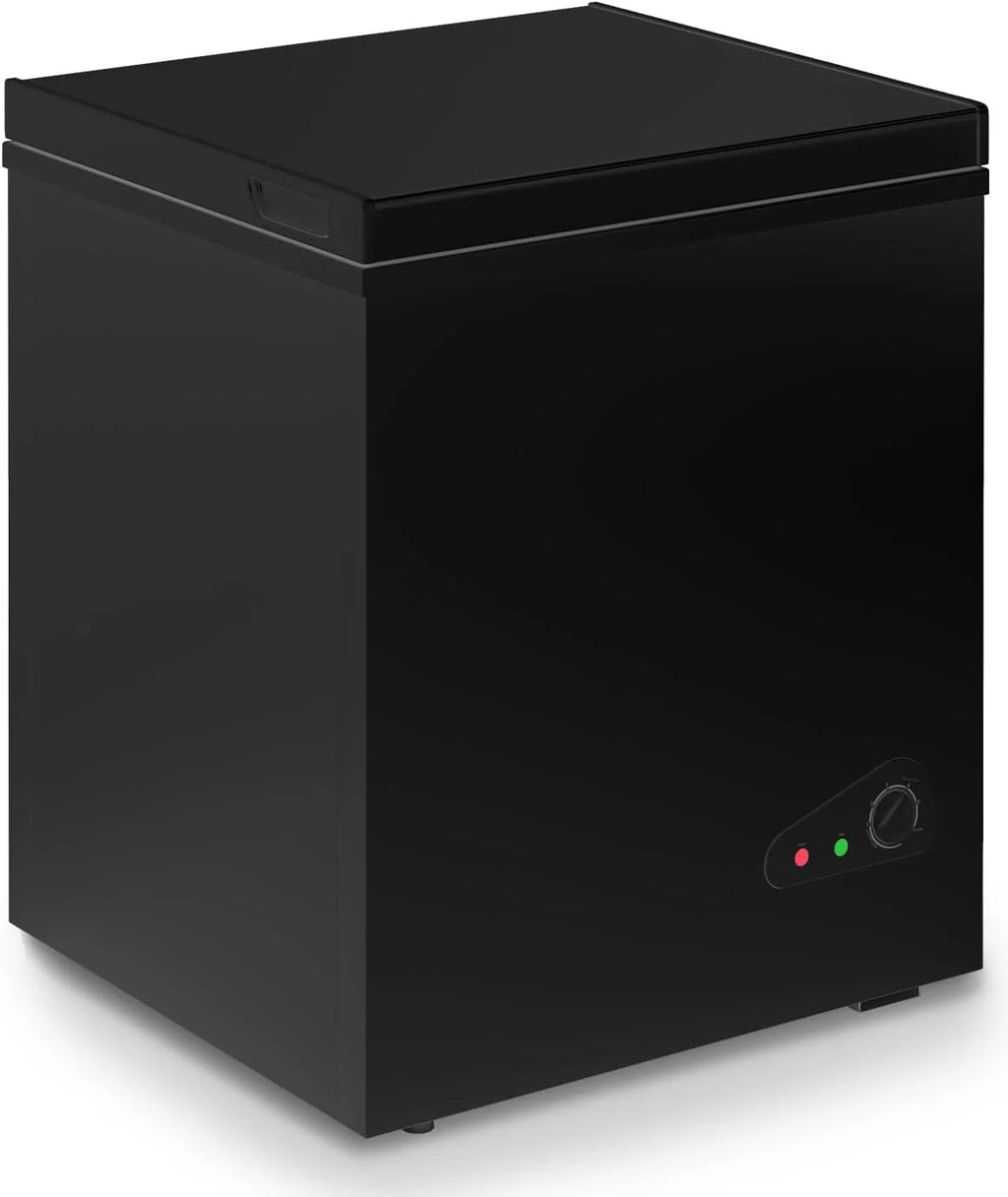 4.0 Cu ft Black Chest Freezer with Storage Basket B974732