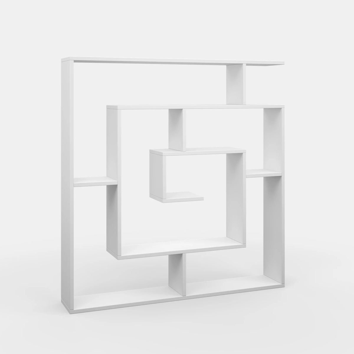 4 Tier White Modern Bookcase U150