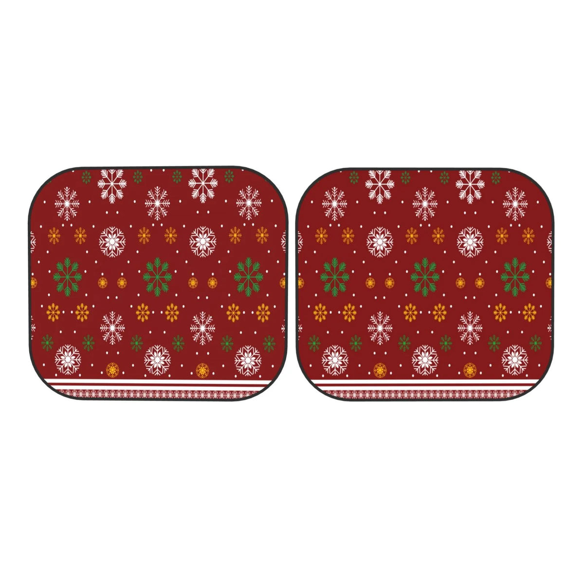 Merry Christmas 2 Pack Foldable Car Windshield Sun Shade G96505