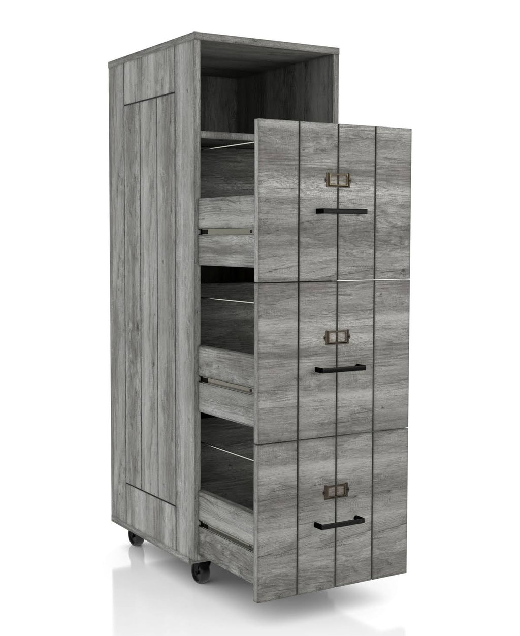 Gray 3-Drawer File Cabinet M3356