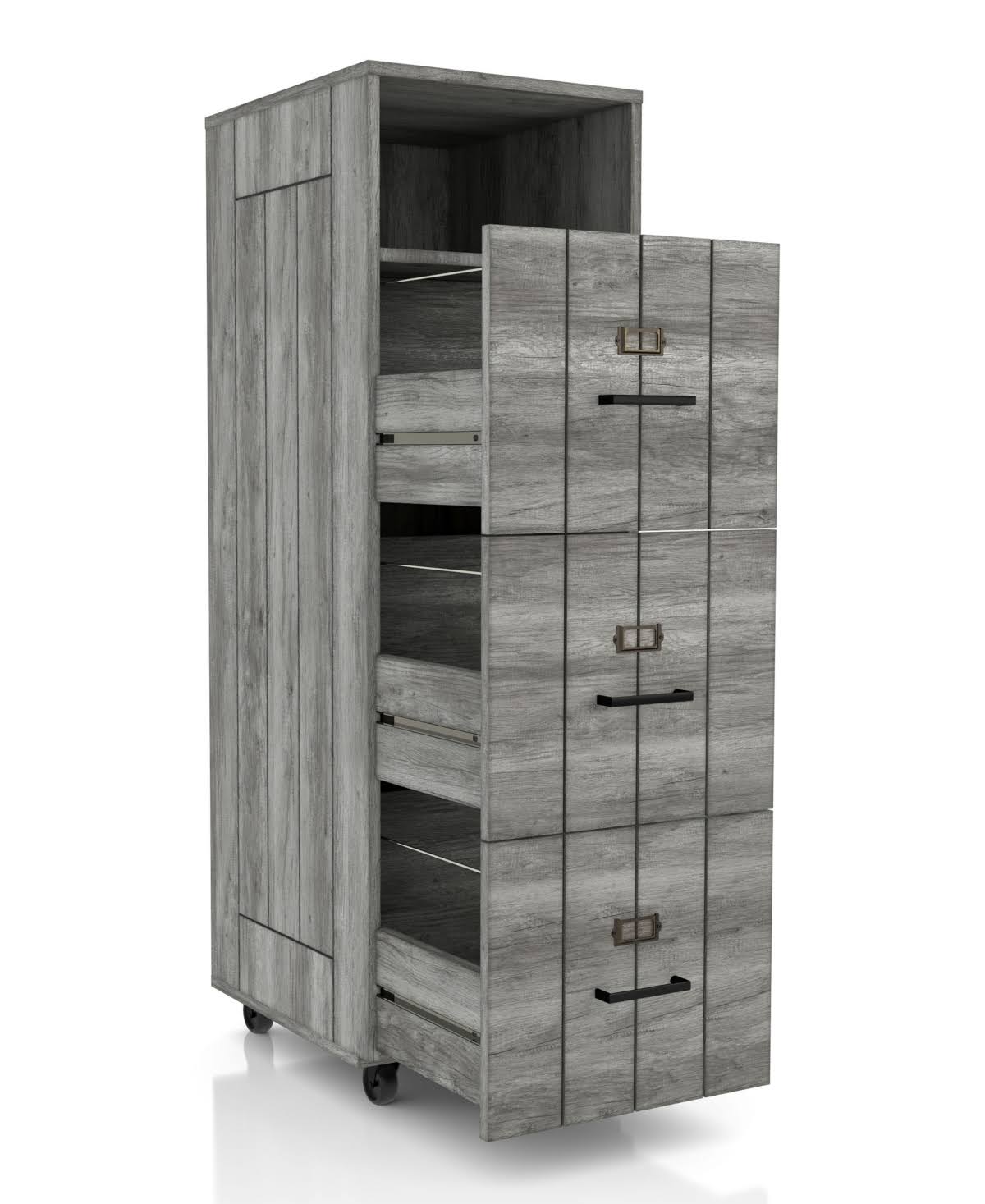 Gray 3-Drawer File Cabinet M3356