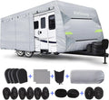 34'1 - 37' Breathable Waterproof RV Cover with Tire Covers G317