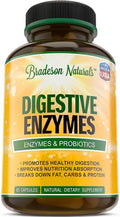 60 Capsules Digestive Enzymes & Probiotics Dietary Supplement L6740